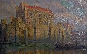 Georges Jansoone The Gravensteen in Ghent Sweden oil painting artist